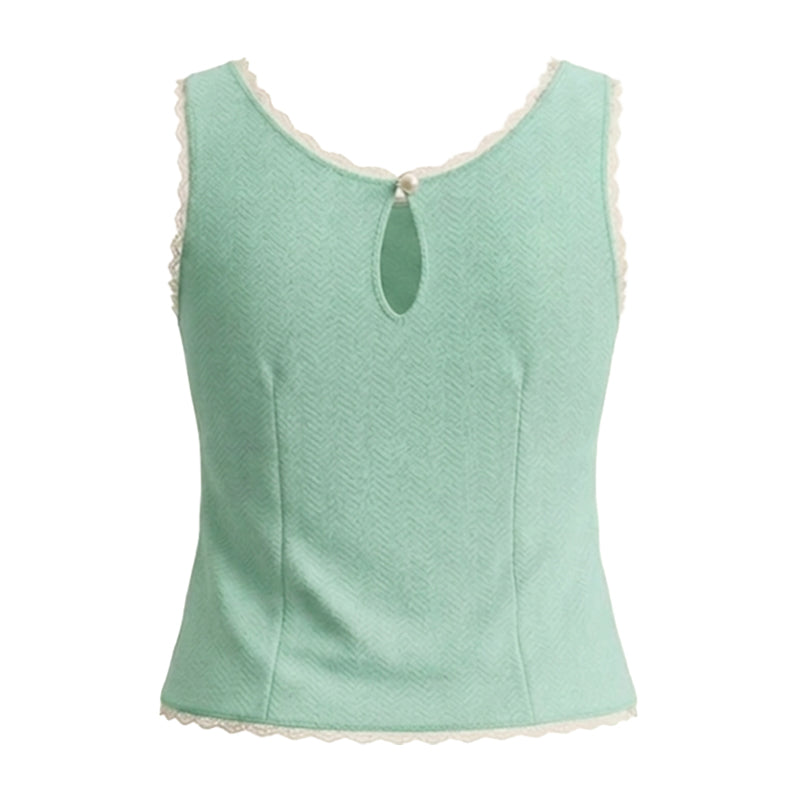 The Heirloom Mint Lace Top