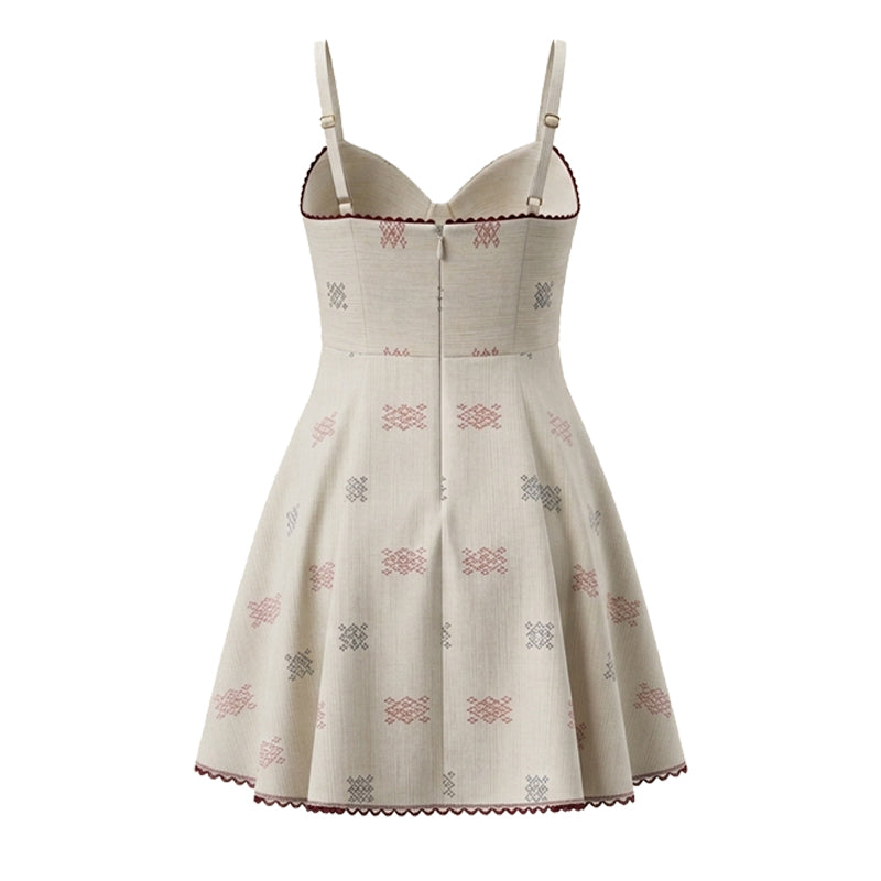 The Heritage Ikat Bustier Dress