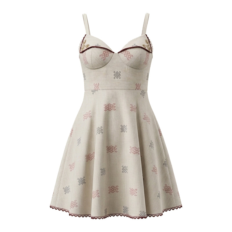 The Heritage Ikat Bustier Dress