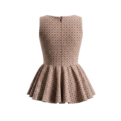 Printed Peplum Top