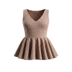 Printed Peplum Top